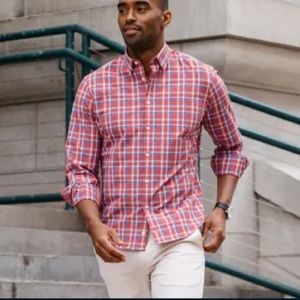 Mizzen+Main Gingham Leeward Dress Shirt